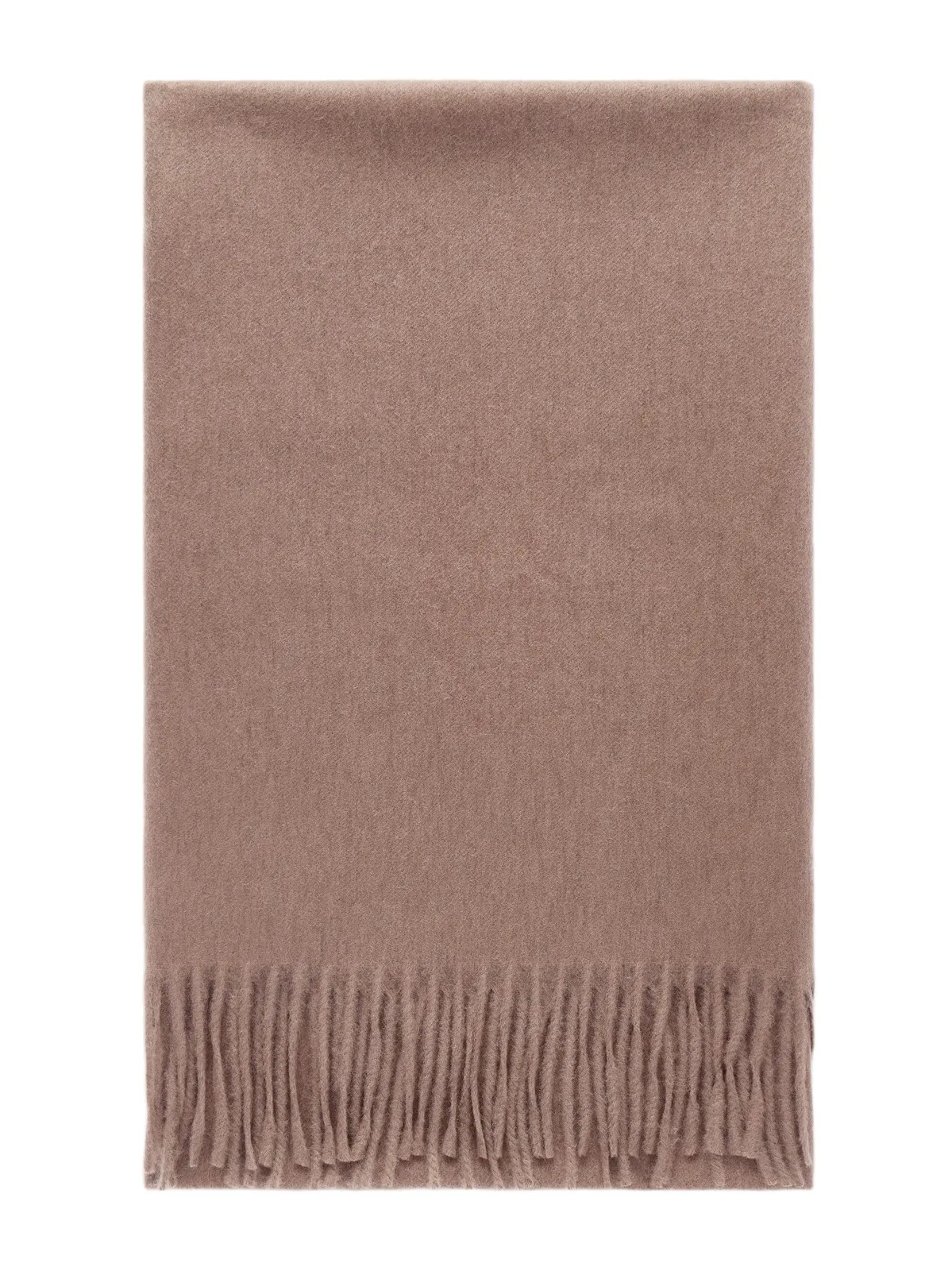 Arran Solid Fringed Brushed-Cashmere Scarf - Men