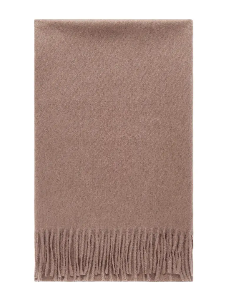 Begg & Co Arran Solid Fringed Brushed-Cashmere Scarf - Men