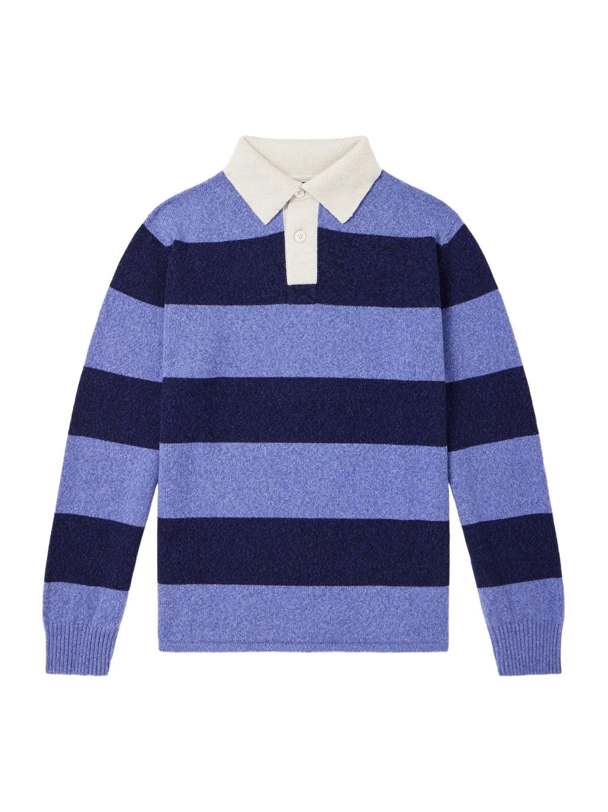 Begg & Co Hooped Cashmere Rugby Sweater - Men