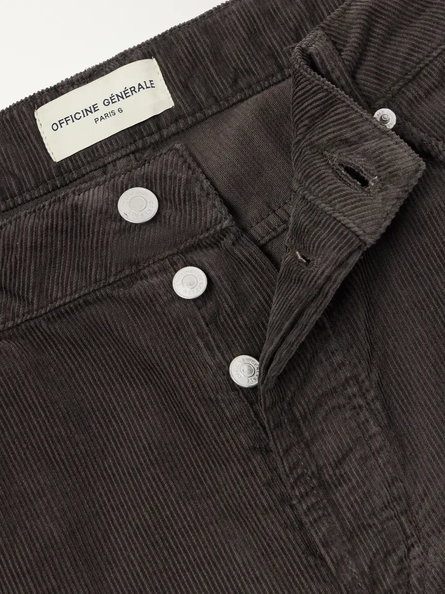 OFFICINE GÉNÉRALE Cotton-Corduroy Straight-Leg Jeans - Men | Thumbnail 6 OFFICINE GÉNÉRALE Cotton-Corduroy Straight-Leg Jeans - Men | Thumbnail 6