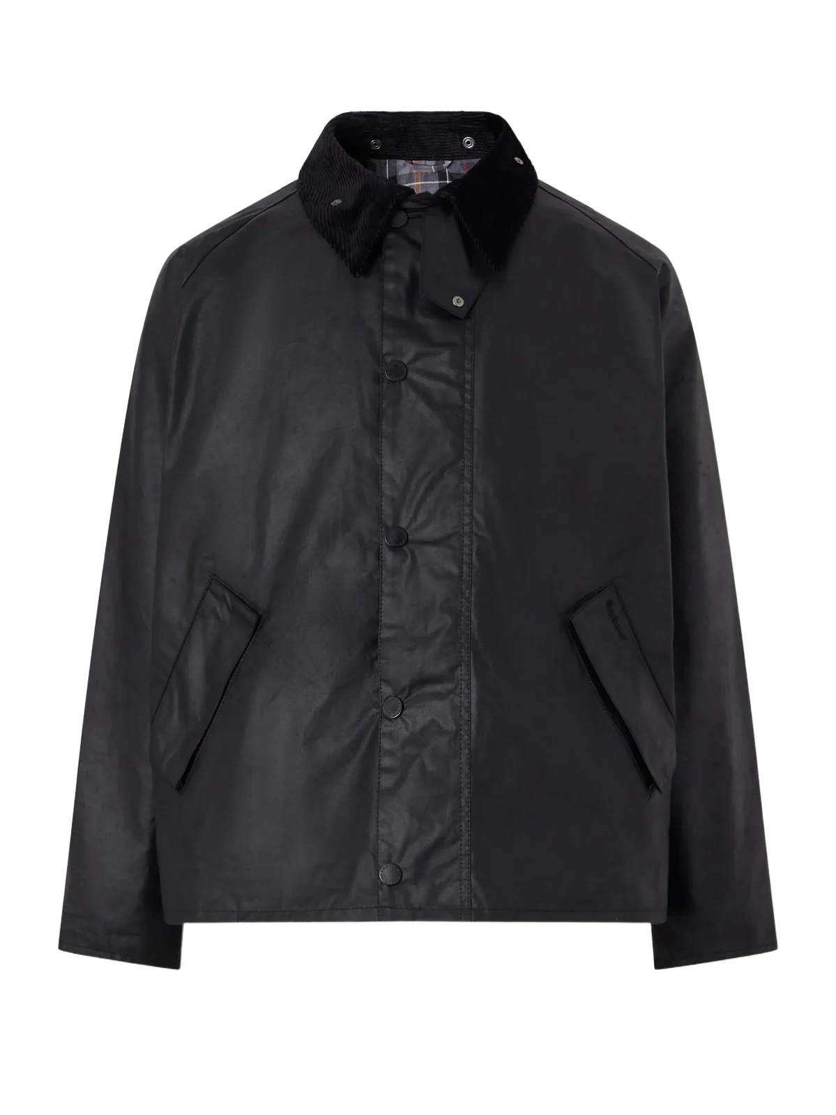 Transport Corduroy-Trimmed Waxed-Cotton Jacket - Men Transport Corduroy-Trimmed Waxed-Cotton Jacket - Men