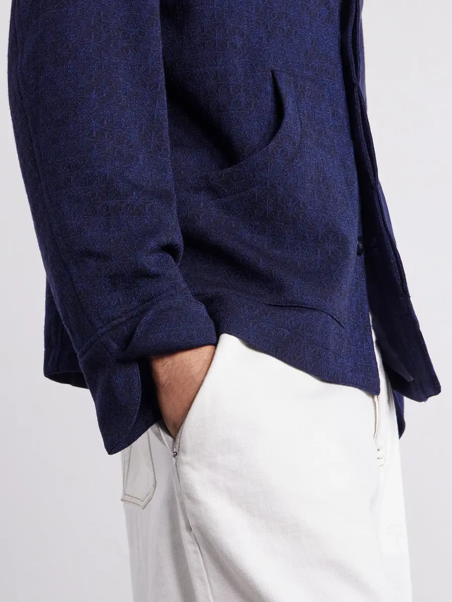 Blue Blue Japan Jacquard-Knit Wool-Blend Bomber Jacket - Men | Thumbnail 5