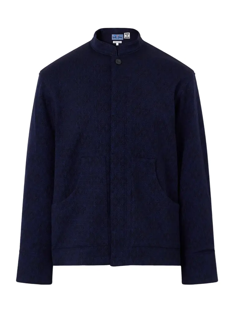 Blue Blue Japan Jacquard-Knit Wool-Blend Bomber Jacket - Men