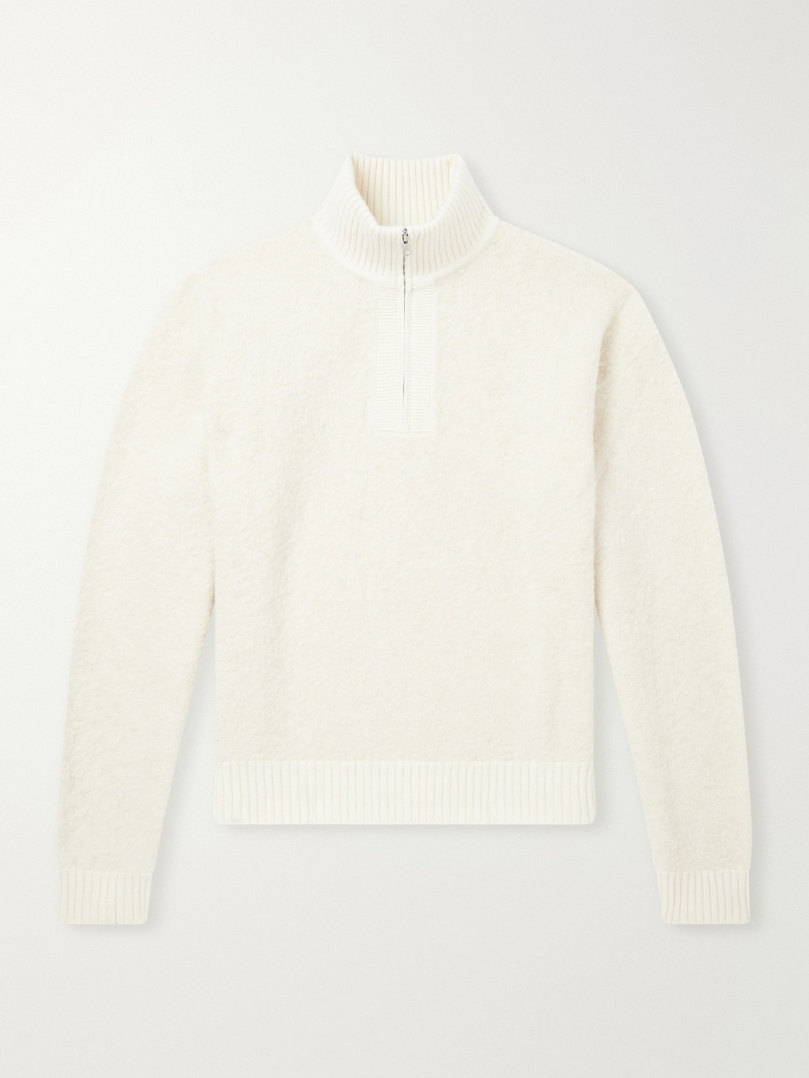 Aimé Leon Dore Felted Wool-Blend Half-Zip Sweater - Men