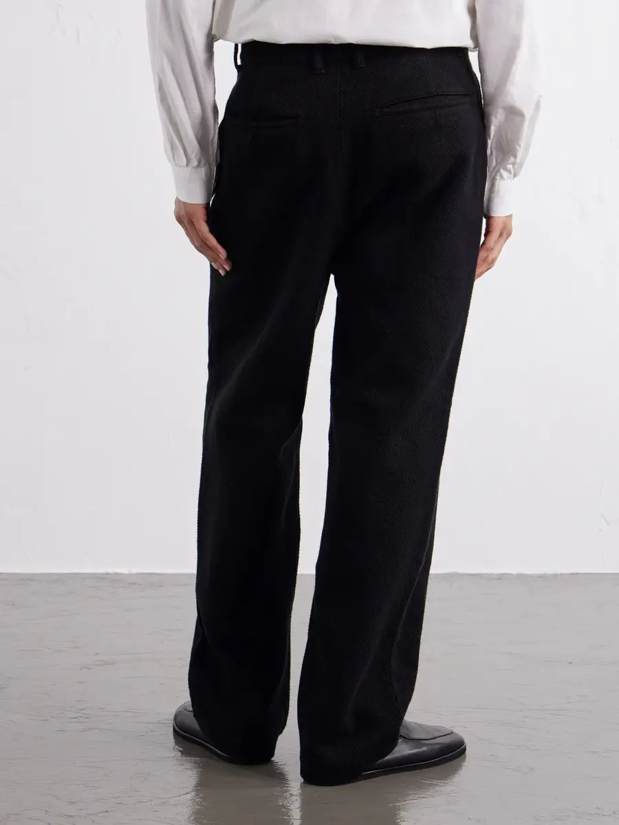 Blue Blue Japan Wide-Leg Pleated Cotton-Sashiko Trousers - Men | Thumbnail 4 Blue Blue Japan Wide-Leg Pleated Cotton-Sashiko Trousers - Men | Thumbnail 4