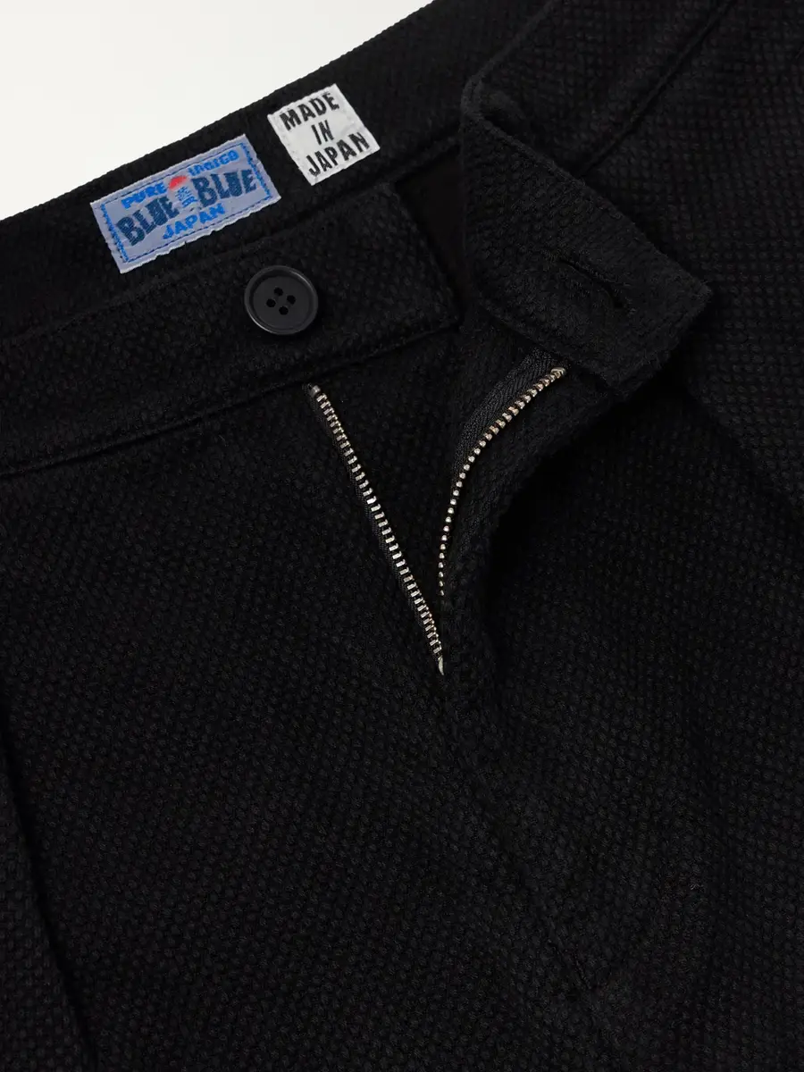 Blue Blue Japan Wide-Leg Pleated Cotton-Sashiko Trousers - Men | Thumbnail 6 Blue Blue Japan Wide-Leg Pleated Cotton-Sashiko Trousers - Men | Thumbnail 6