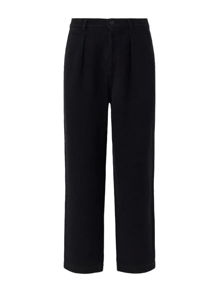 Blue Blue Japan Wide-Leg Pleated Cotton-Sashiko Trousers - Men
