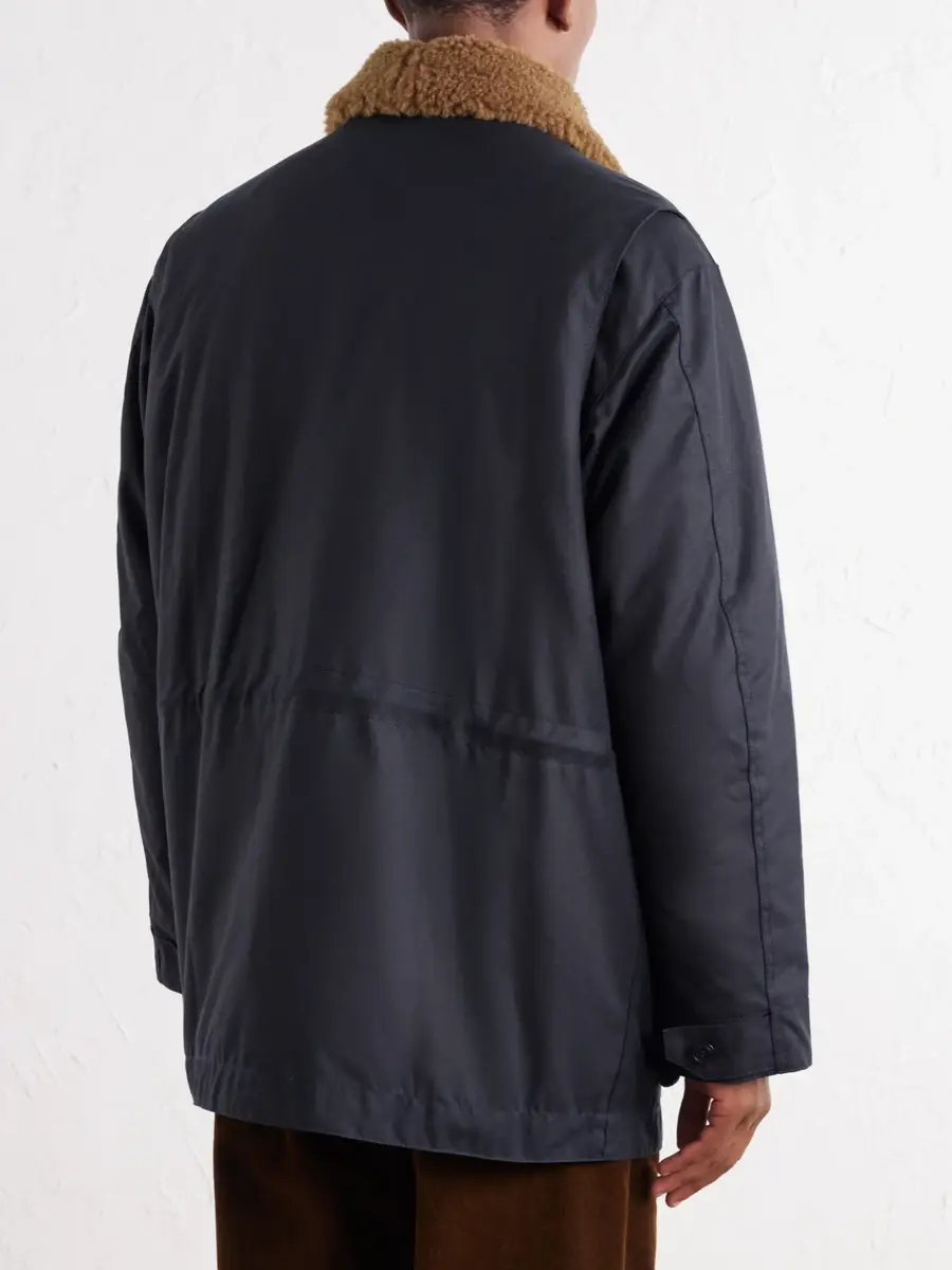 Barbour Winter Endurance Plush-Trimmed Waxed-Cotton Jacket - Men | Thumbnail 4 Barbour Winter Endurance Plush-Trimmed Waxed-Cotton Jacket - Men | Thumbnail 4