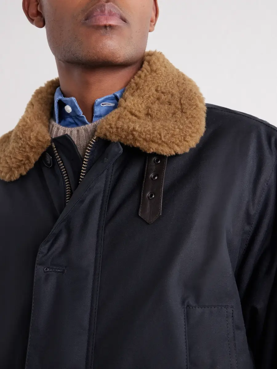Barbour Winter Endurance Plush-Trimmed Waxed-Cotton Jacket - Men | Thumbnail 5 Barbour Winter Endurance Plush-Trimmed Waxed-Cotton Jacket - Men | Thumbnail 5