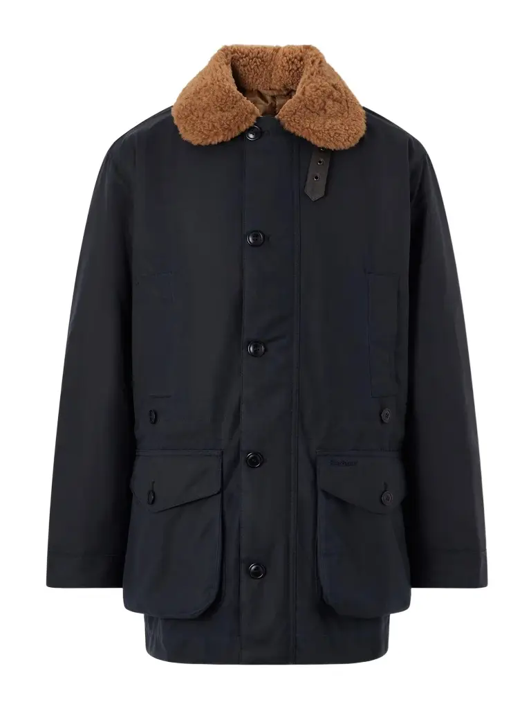 Barbour Winter Endurance Plush-Trimmed Waxed-Cotton Jacket - Men