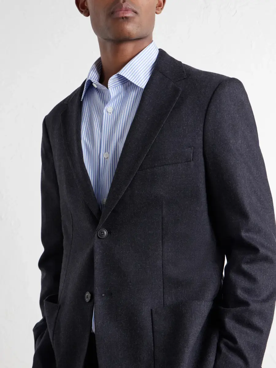 Sunspel Wool and Cashmere-Blend Flannel Suit Jacket - Men | Thumbnail 5 Sunspel Wool and Cashmere-Blend Flannel Suit Jacket - Men | Thumbnail 5
