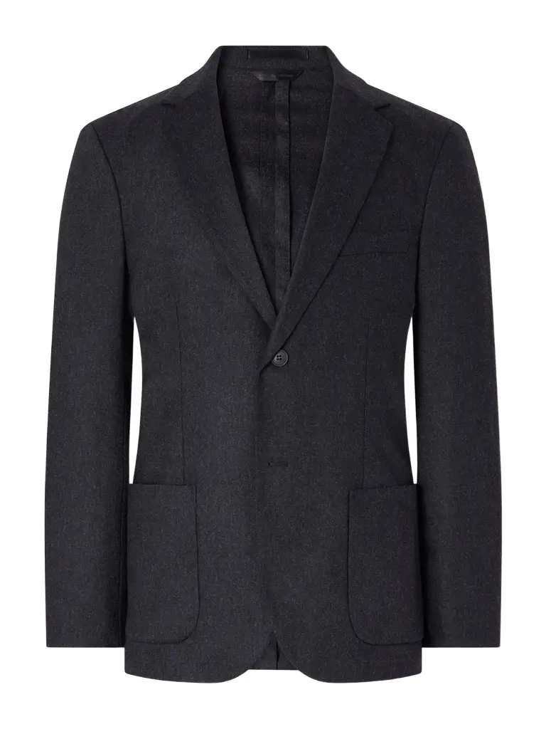 Sunspel Wool and Cashmere-Blend Flannel Suit Jacket - Men
