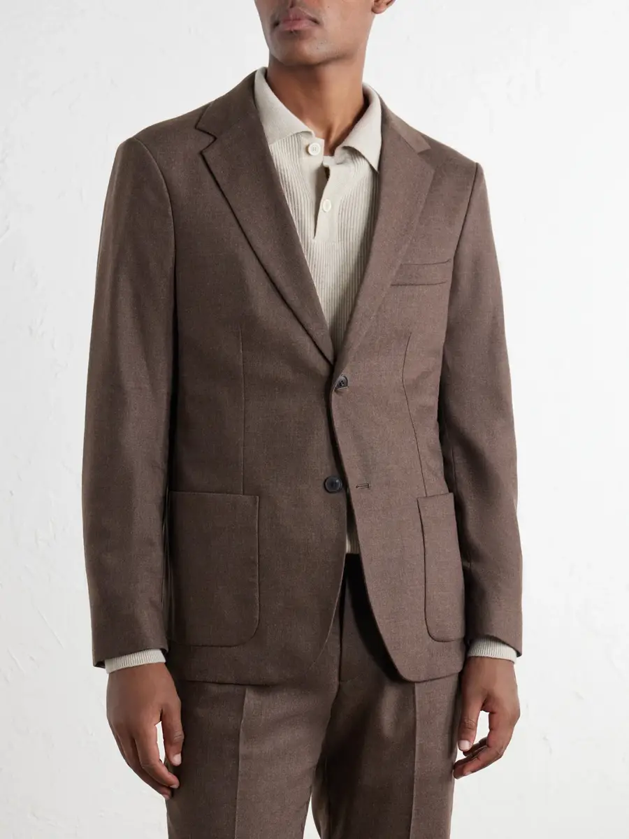 Sunspel Wool and Cashmere-Blend Flannel Suit Jacket - Men | Thumbnail 3 Sunspel Wool and Cashmere-Blend Flannel Suit Jacket - Men | Thumbnail 3