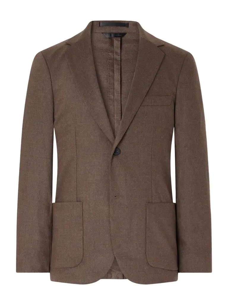 Sunspel Wool and Cashmere-Blend Flannel Suit Jacket - Men