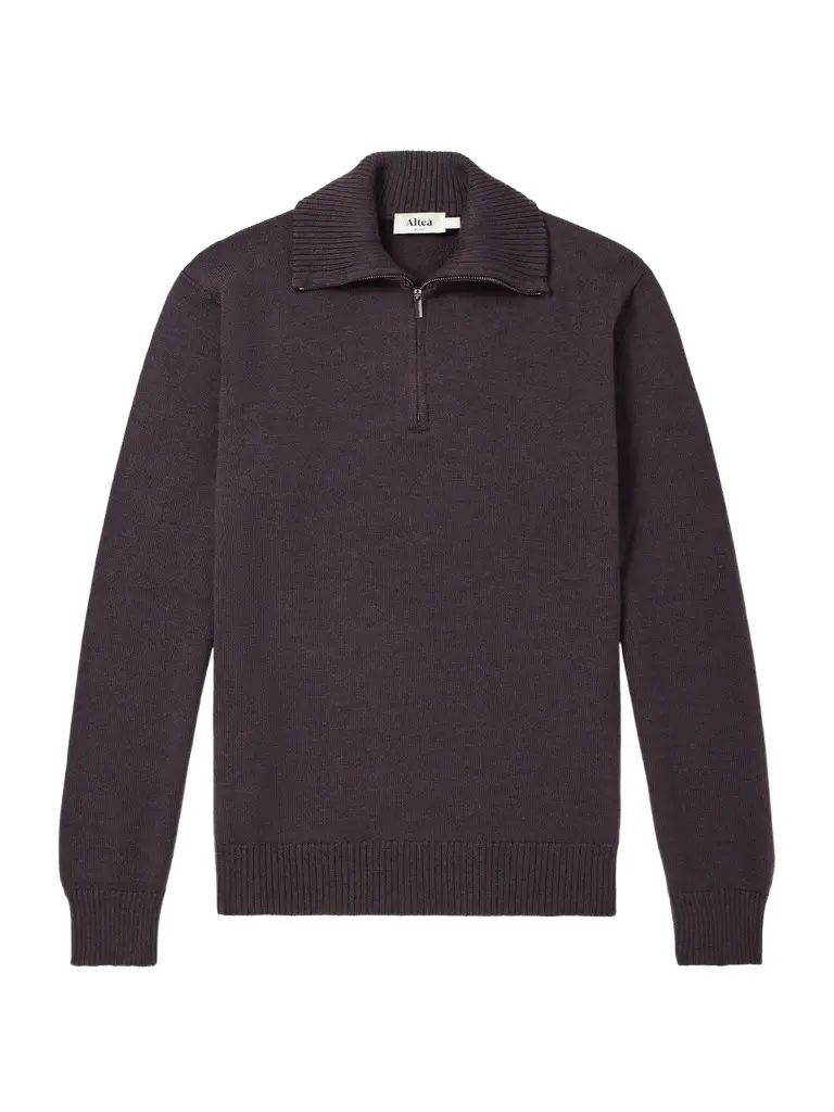 Altea Half-Zip Virgin Wool Sweater - Men