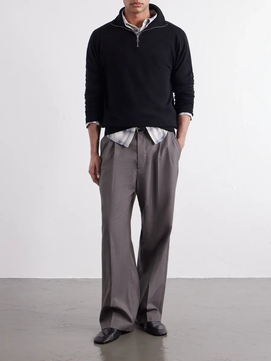 Begg & Co Heriot Half-Zip Cashmere Sweater - Men | Thumbnail 2 Begg & Co Heriot Half-Zip Cashmere Sweater - Men | Thumbnail 2