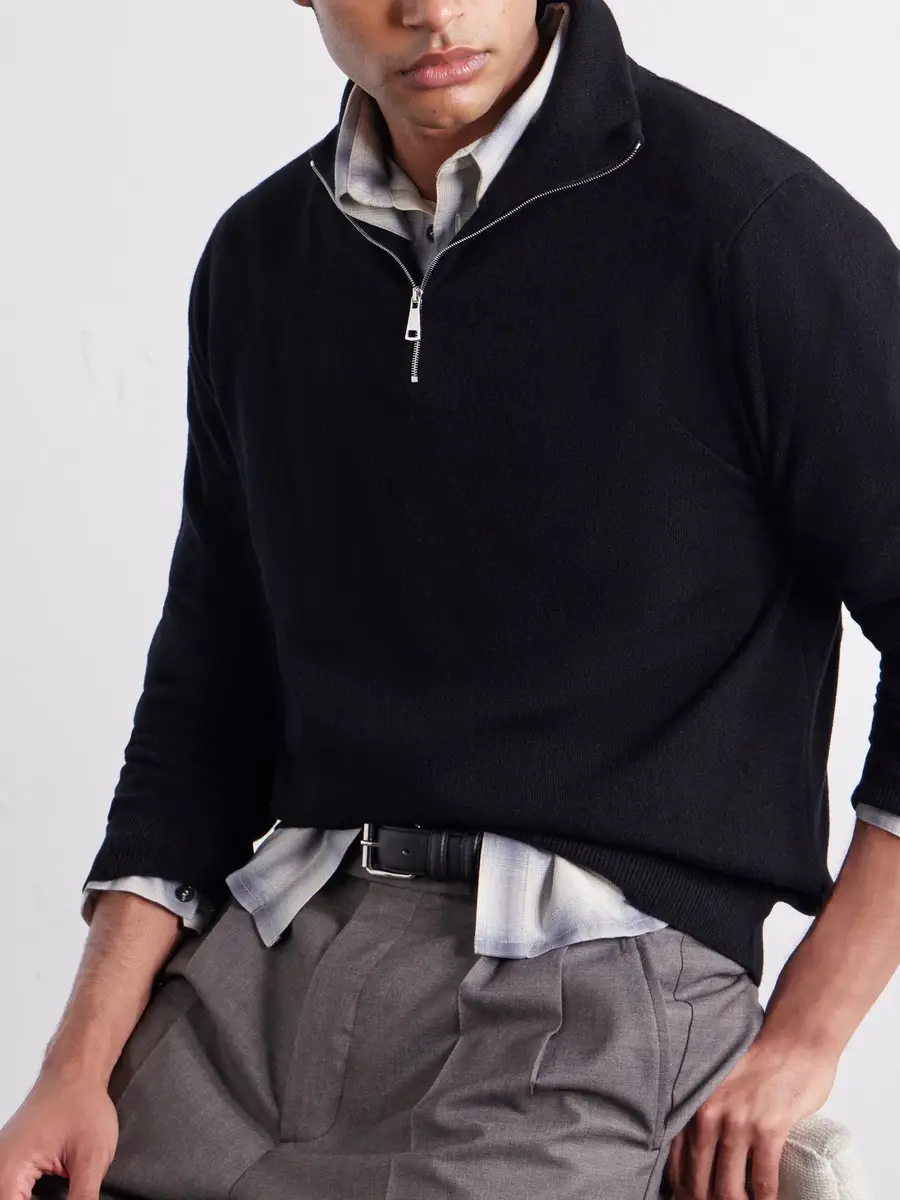Begg & Co Heriot Half-Zip Cashmere Sweater - Men | Thumbnail 5 Begg & Co Heriot Half-Zip Cashmere Sweater - Men | Thumbnail 5