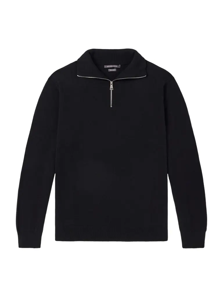 Begg & Co Heriot Half-Zip Cashmere Sweater - Men