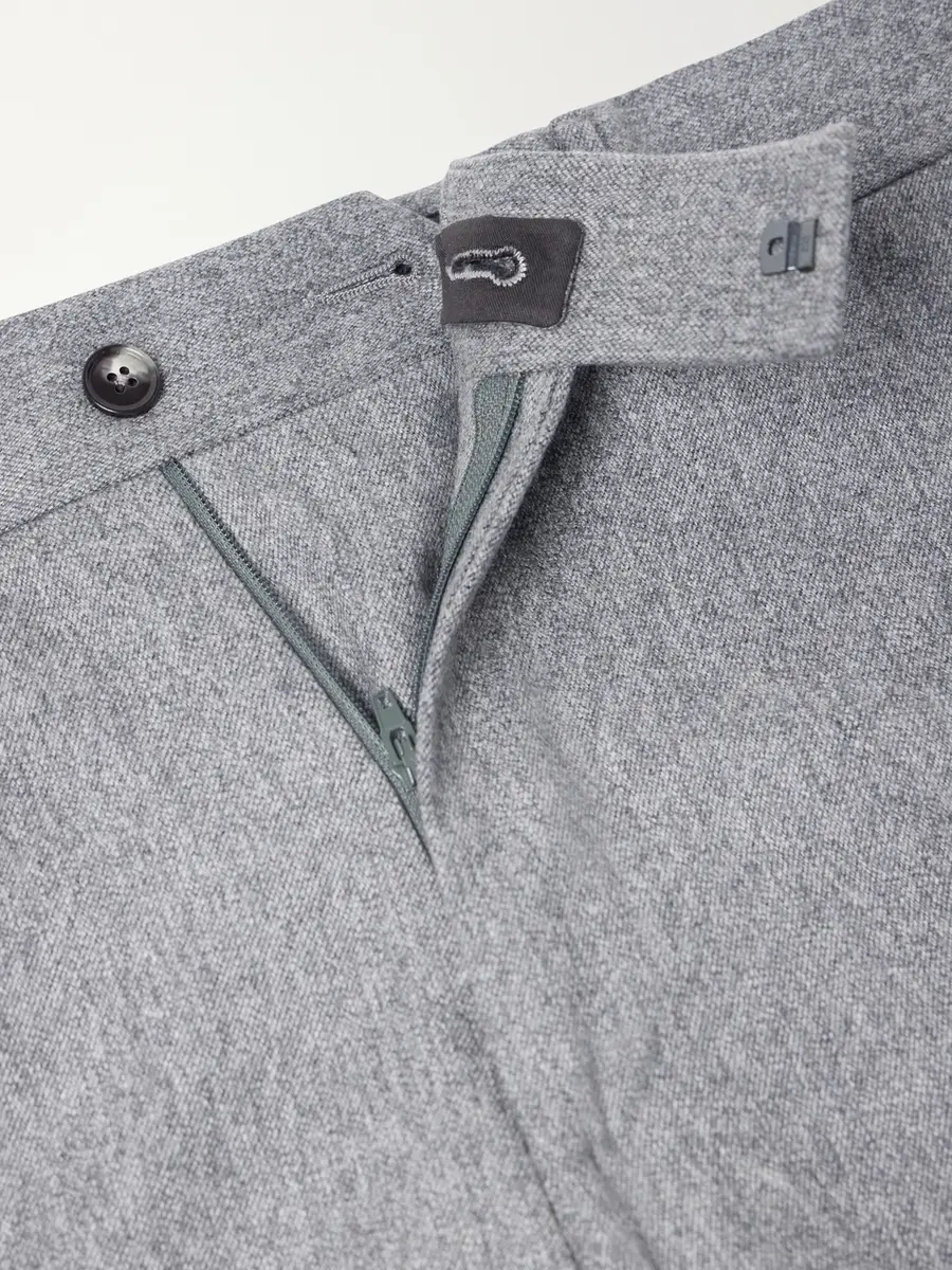 Zegna Tapered Wool and Cashmere-Blend Flannel Suit Trousers - Men | Thumbnail 6