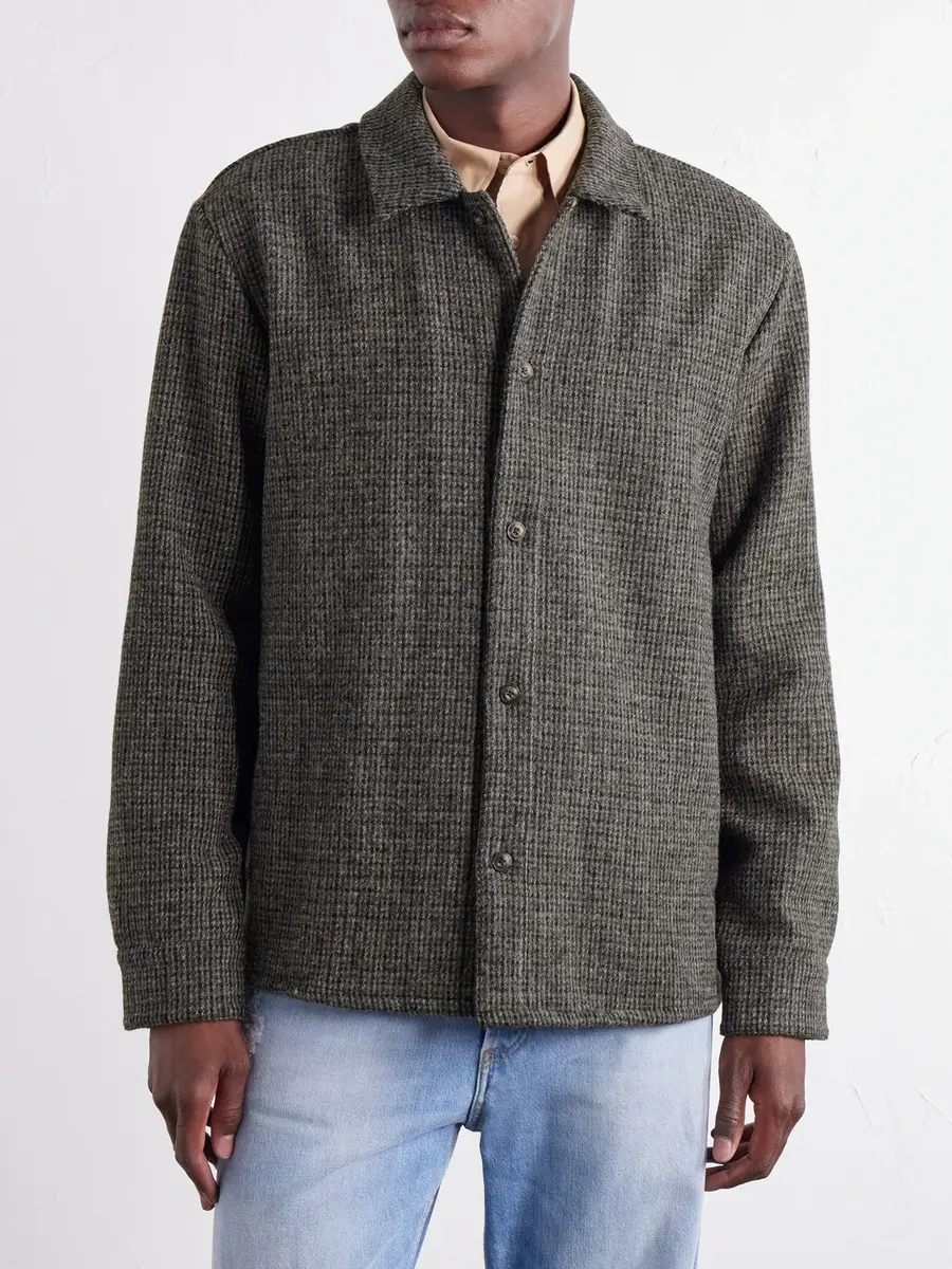 A Kind Of Guise Cullu Checked Brushed Wool-Tweed Overshirt - Men | Thumbnail 3 A Kind Of Guise Cullu Checked Brushed Wool-Tweed Overshirt - Men | Thumbnail 3
