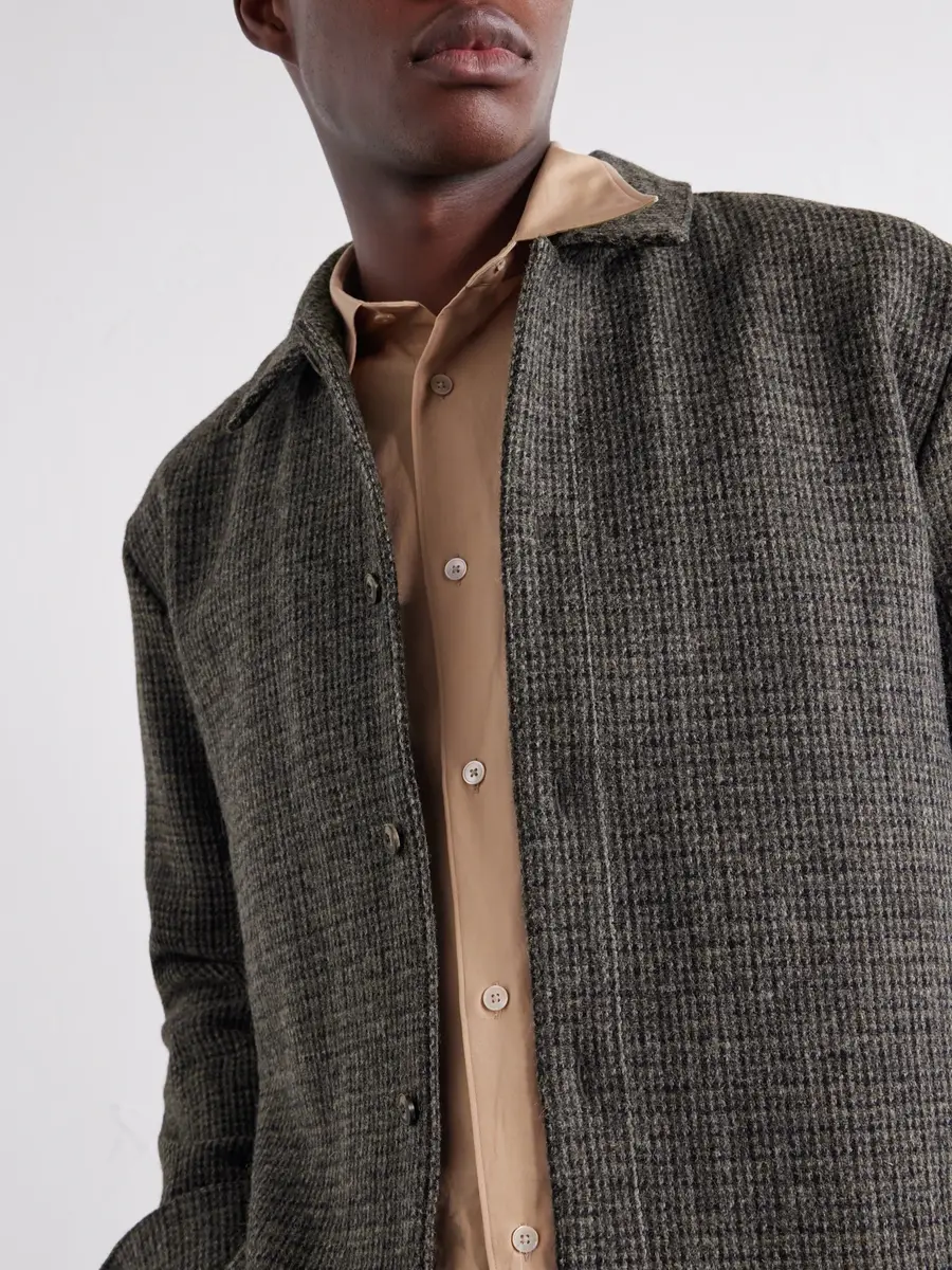 A Kind Of Guise Cullu Checked Brushed Wool-Tweed Overshirt - Men | Thumbnail 5 A Kind Of Guise Cullu Checked Brushed Wool-Tweed Overshirt - Men | Thumbnail 5