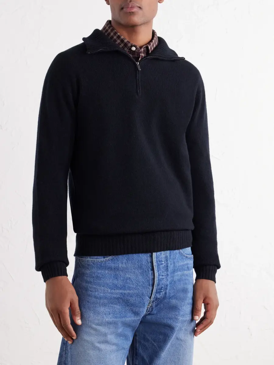 Altea Half-Zip Virgin Wool Sweater - Men | Thumbnail 3 Altea Half-Zip Virgin Wool Sweater - Men | Thumbnail 3