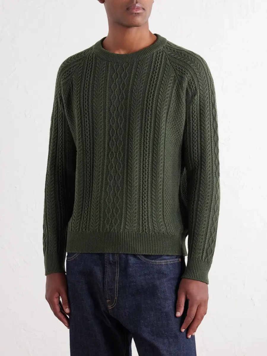 Begg & Co Maytime Cable-Knit Cashmere-Blend Sweater - Men | Thumbnail 3 Begg & Co Maytime Cable-Knit Cashmere-Blend Sweater - Men | Thumbnail 3