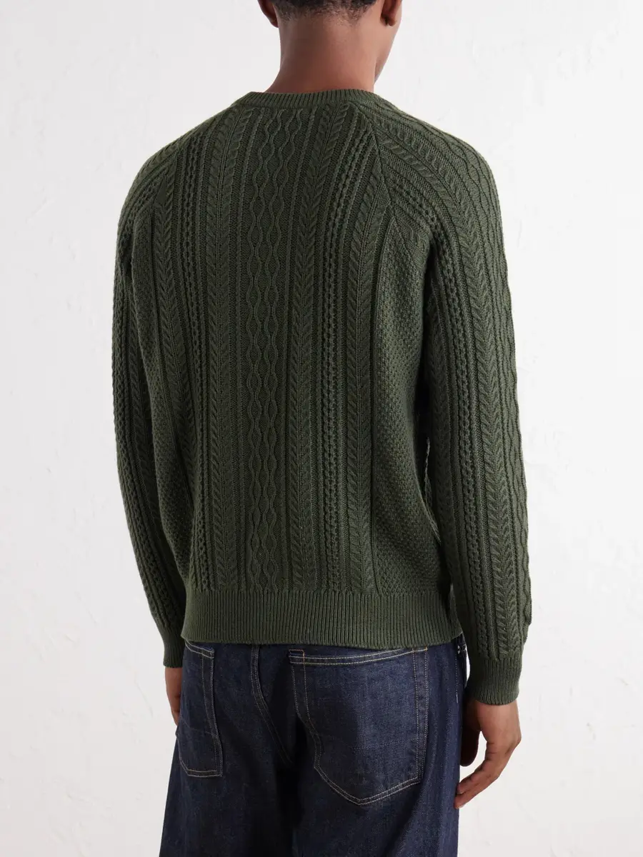 Begg & Co Maytime Cable-Knit Cashmere-Blend Sweater - Men | Thumbnail 4 Begg & Co Maytime Cable-Knit Cashmere-Blend Sweater - Men | Thumbnail 4