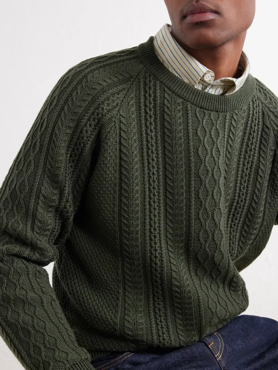 Begg & Co Maytime Cable-Knit Cashmere-Blend Sweater - Men | Thumbnail 5 Begg & Co Maytime Cable-Knit Cashmere-Blend Sweater - Men | Thumbnail 5