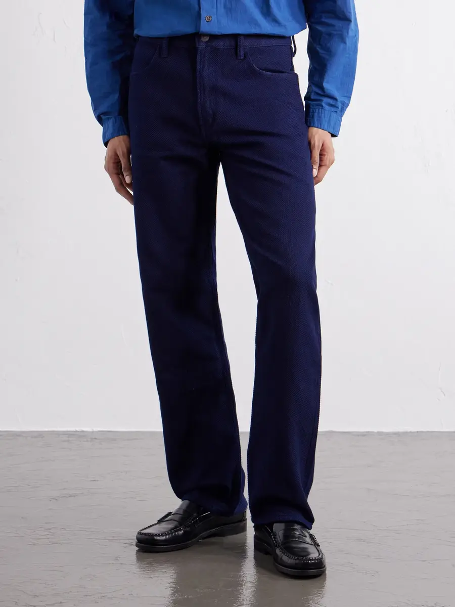 Blue Blue Japan Sashiko Cotton Straight-Leg Jeans - Men | Thumbnail 3 Blue Blue Japan Sashiko Cotton Straight-Leg Jeans - Men | Thumbnail 3