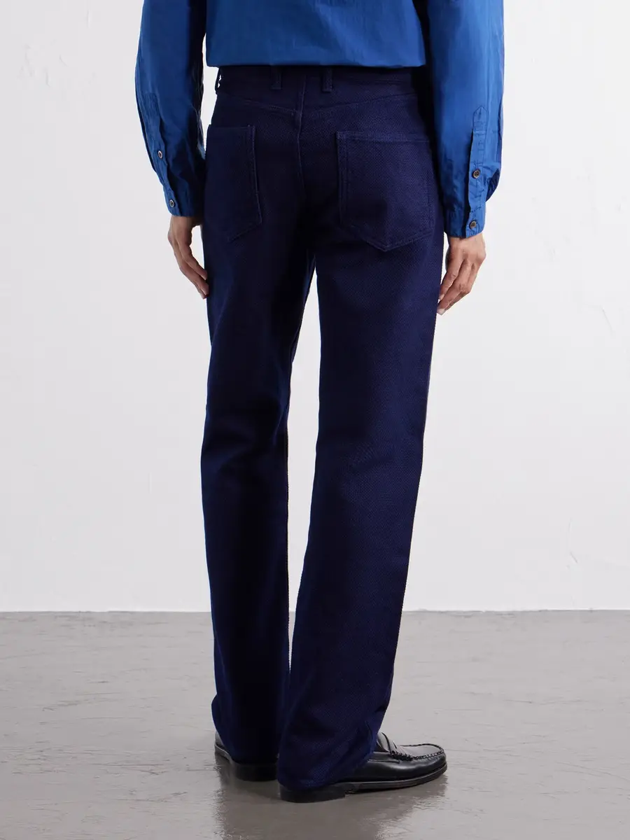 Blue Blue Japan Sashiko Cotton Straight-Leg Jeans - Men | Thumbnail 4 Blue Blue Japan Sashiko Cotton Straight-Leg Jeans - Men | Thumbnail 4