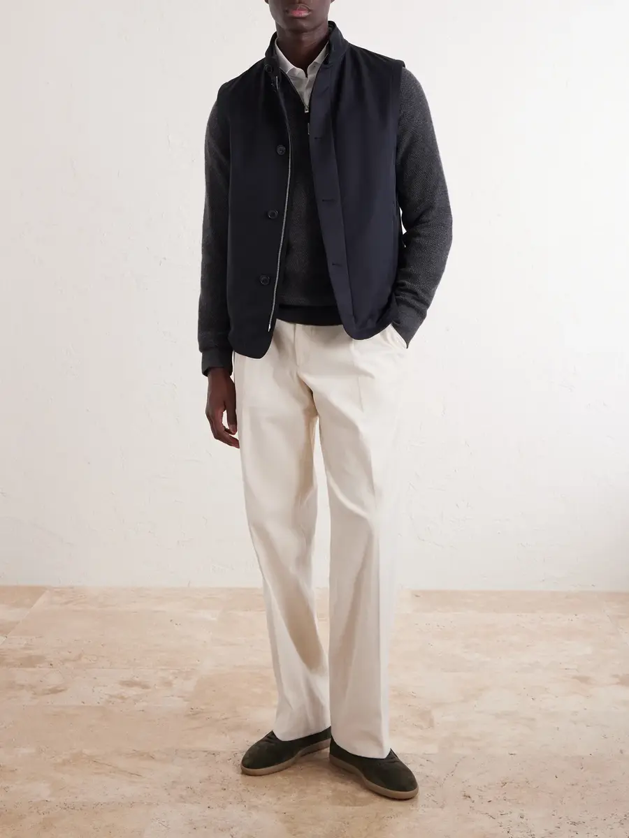 Zegna Twill Padded Vest - Men | Thumbnail 2 Zegna Twill Padded Vest - Men | Thumbnail 2