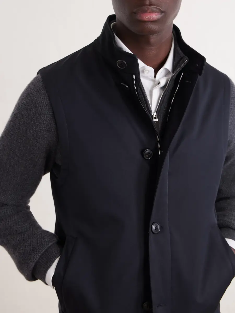 Zegna Twill Padded Vest - Men | Thumbnail 5 Zegna Twill Padded Vest - Men | Thumbnail 5