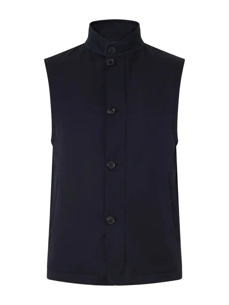 Zegna Twill Padded Vest - Men