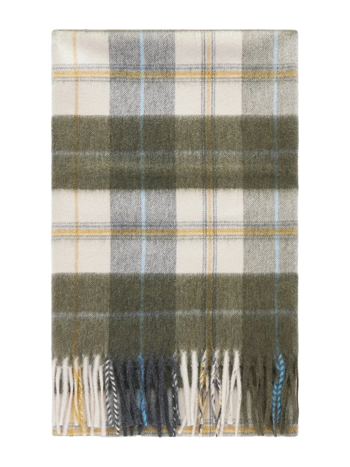 Arran Bennet Fringed Checked Cashmere Scarf - Men Arran Bennet Fringed Checked Cashmere Scarf - Men