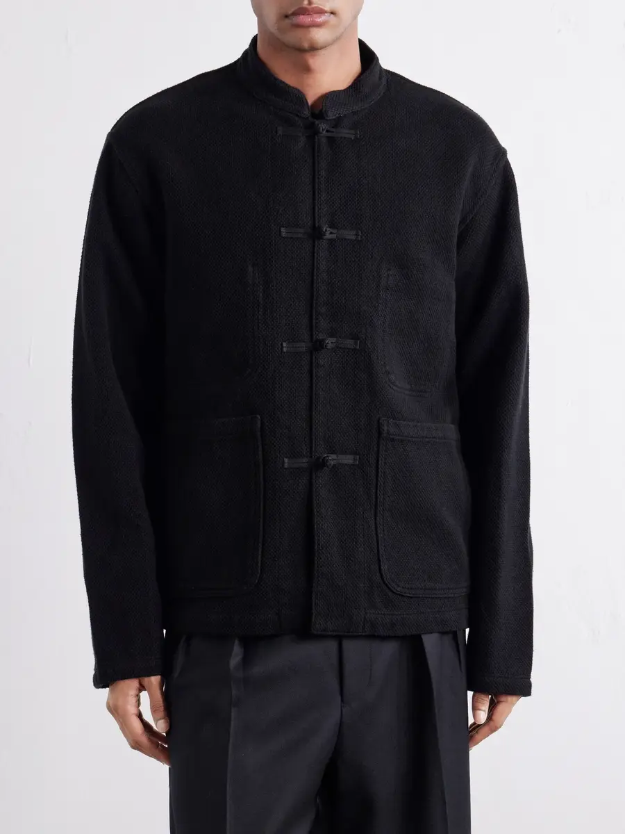 Blue Blue Japan Mandarin-Collar Cotton-Sashiko Jacket - Men | Thumbnail 3