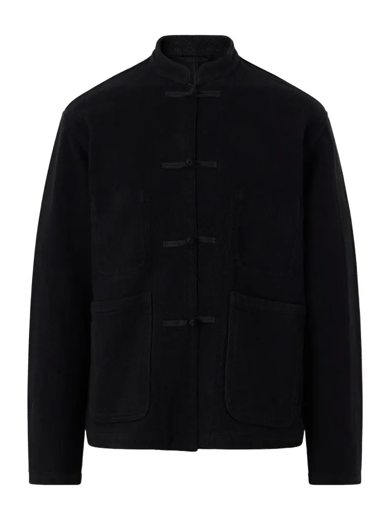 Blue Blue Japan Mandarin-Collar Cotton-Sashiko Jacket - Men