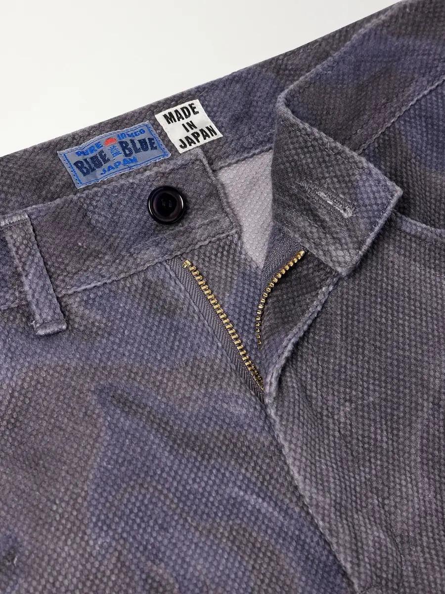 Blue Blue Japan Painter Wide-Leg Sumi Nagashi Cotton-Sashiko Trousers - Men | Thumbnail 6 Blue Blue Japan Painter Wide-Leg Sumi Nagashi Cotton-Sashiko Trousers - Men | Thumbnail 6