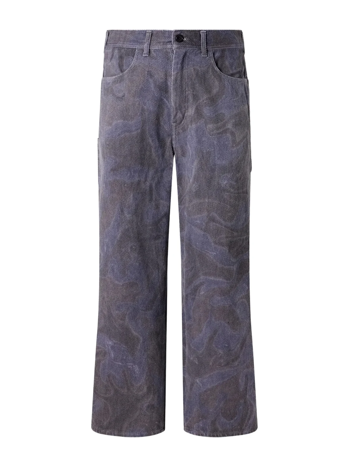Blue Blue Japan Painter Wide-Leg Sumi Nagashi Cotton-Sashiko Trousers - Men