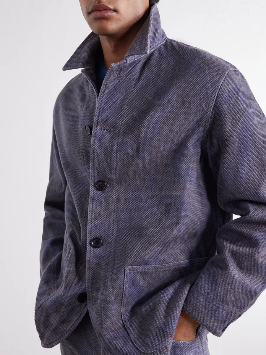 Blue Blue Japan Coverall Sumi Nagashi Cotton-Sashiko Jacket - Men | Thumbnail 5 Blue Blue Japan Coverall Sumi Nagashi Cotton-Sashiko Jacket - Men | Thumbnail 5