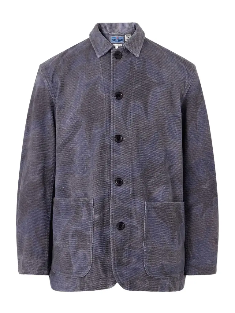 Blue Blue Japan Coverall Sumi Nagashi Cotton-Sashiko Jacket - Men
