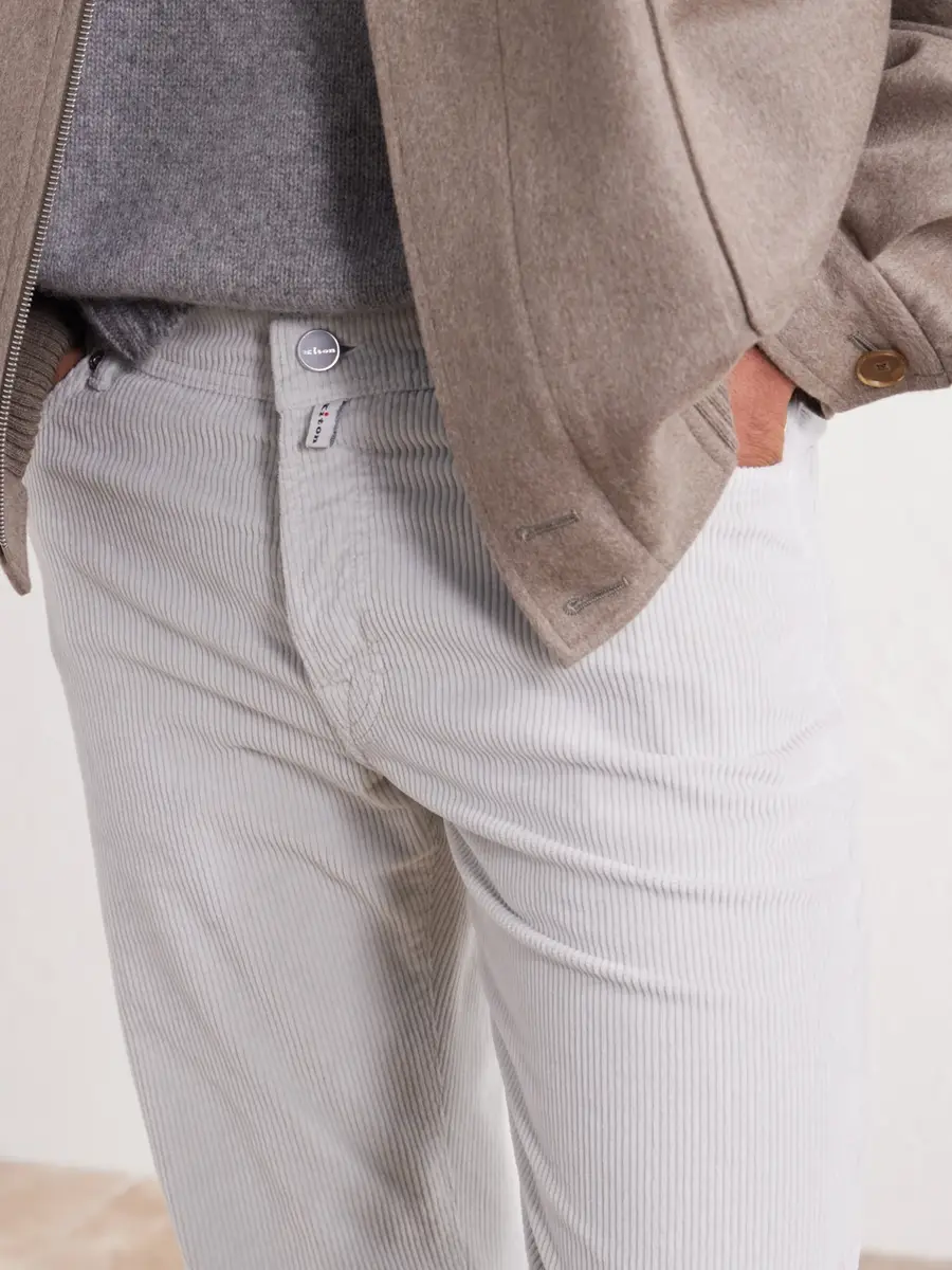 Kiton Straight-Leg Cotton-Blend Corduroy Trousers - Men | Thumbnail 5 Kiton Straight-Leg Cotton-Blend Corduroy Trousers - Men | Thumbnail 5