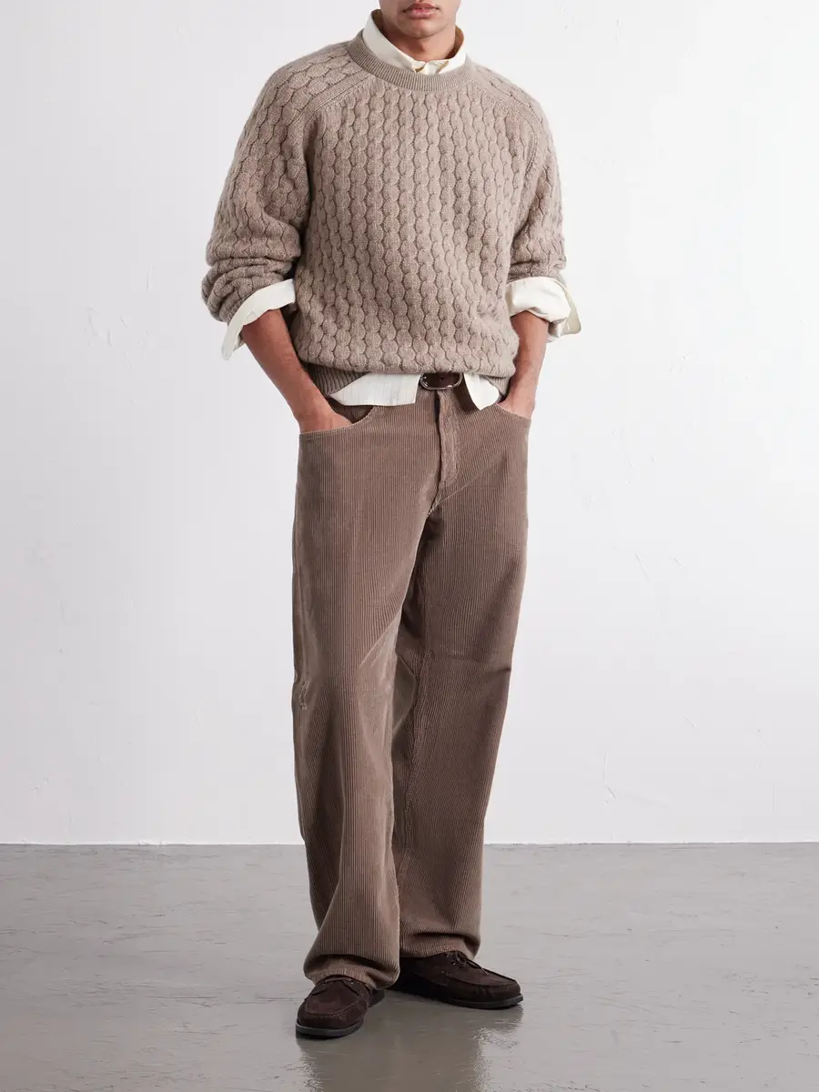 Begg & Co Cable-Knit Cashmere and Wool-Blend Sweater - Men | Thumbnail 2 Begg & Co Cable-Knit Cashmere and Wool-Blend Sweater - Men | Thumbnail 2
