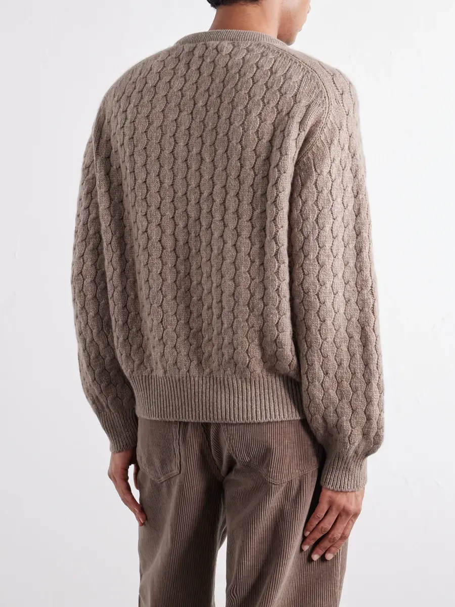 Begg & Co Cable-Knit Cashmere and Wool-Blend Sweater - Men | Thumbnail 4 Begg & Co Cable-Knit Cashmere and Wool-Blend Sweater - Men | Thumbnail 4