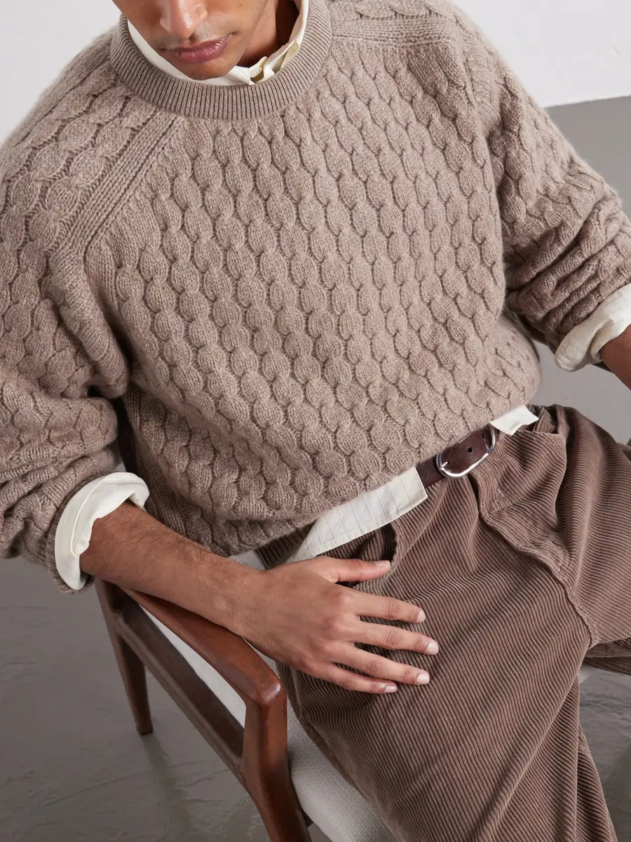 Begg & Co Cable-Knit Cashmere and Wool-Blend Sweater - Men | Thumbnail 5 Begg & Co Cable-Knit Cashmere and Wool-Blend Sweater - Men | Thumbnail 5