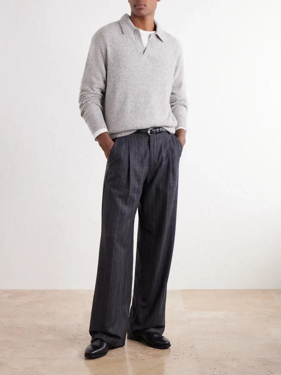 OFFICINE GÉNÉRALE Mark Wool and Cashmere-Blend Sweater - Men | Thumbnail 2 OFFICINE GÉNÉRALE Mark Wool and Cashmere-Blend Sweater - Men | Thumbnail 2