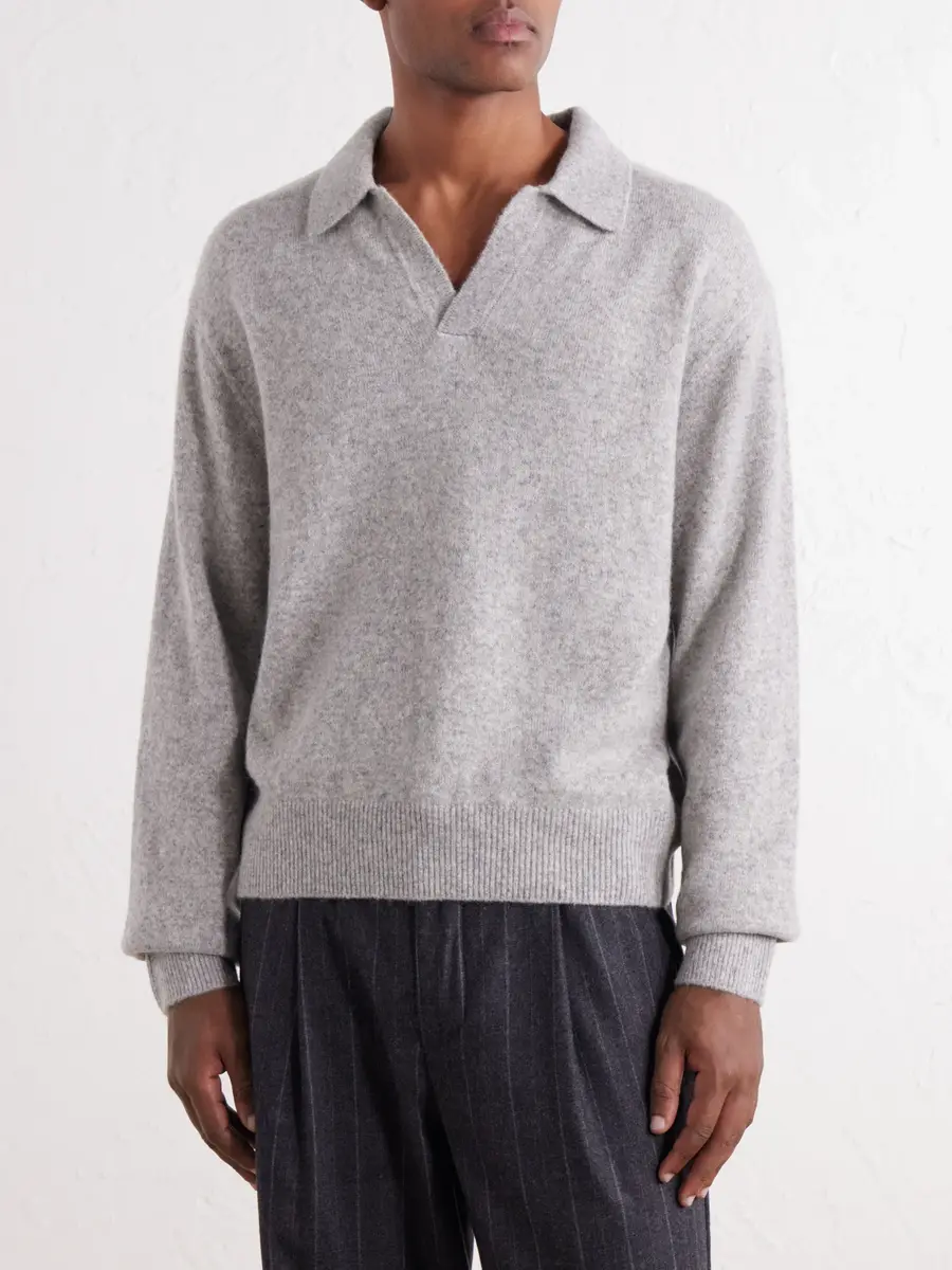 OFFICINE GÉNÉRALE Mark Wool and Cashmere-Blend Sweater - Men | Thumbnail 3 OFFICINE GÉNÉRALE Mark Wool and Cashmere-Blend Sweater - Men | Thumbnail 3