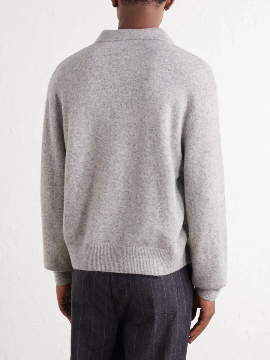 OFFICINE GÉNÉRALE Mark Wool and Cashmere-Blend Sweater - Men | Thumbnail 4 OFFICINE GÉNÉRALE Mark Wool and Cashmere-Blend Sweater - Men | Thumbnail 4