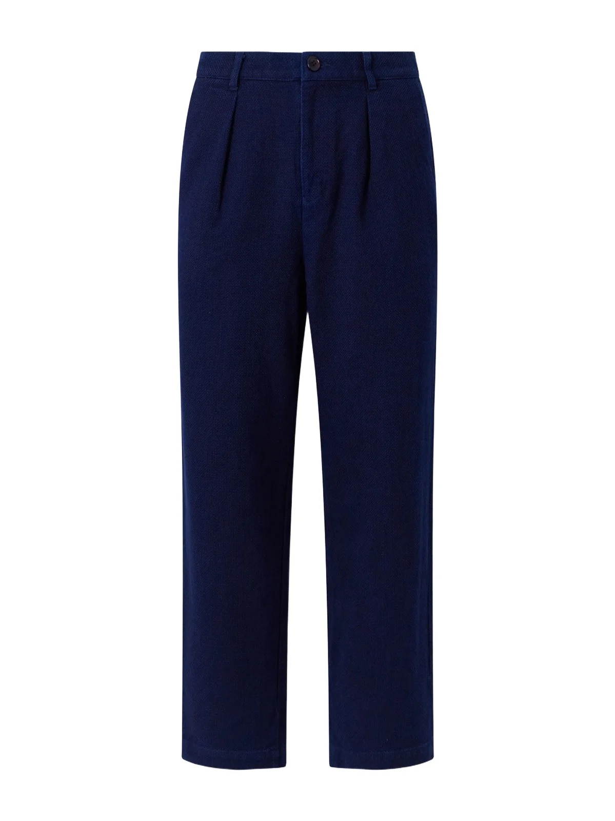 Blue Blue Japan Wide-Leg Pleated Cotton-Sashiko Trousers - Men