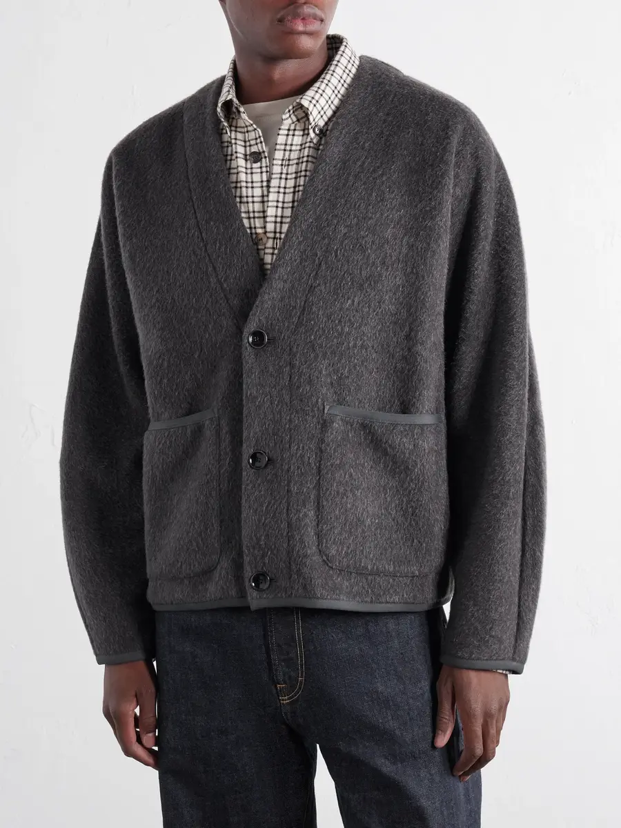 A Kind Of Guise Kaan Brushed Wool-Blend Cardigan - Men | Thumbnail 3